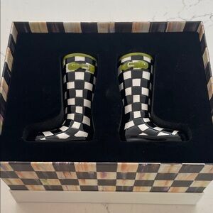 Checkered Salt and Pepper Shakers Mackinzie Childs